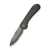 Ніж складаний кишеньковий Civivi Elementum Slip Joint, (7.5 см) Damascus / Carbon Fiber сірий — Photo 18