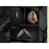 Ніж складаний туристичний Civivi Wellmax (9.1 см) 14C28N / Aluminum сірий — Photo 28