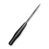 Нож фиксированный туристический Weknife Notchline, (8.7 см) CPM S35VN / Carbon Fiber черный с чехлом — Photo 16