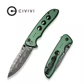Ніж складаний туристичний Civivi Hyperpulse, (8.9 см) Damascus / Aluminum темно-зелений — Photo 22
