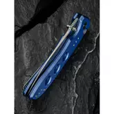 Ніж складаний туристичний Civivi Hyperpulse, (8.9 см) 14C28N / Aluminum синій — Photo 32