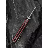 Ніж трапеція складаний кишеньковий Civivi Elementum Utility, (5.8 см) 6Cr13 / Aluminum червоний — Photo 36