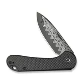 Ніж складаний кишеньковий Civivi Elementum Slip Joint, (7.5 см) Damascus / Carbon Fiber сірий — Photo 20