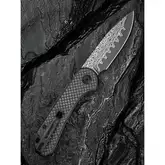 Ніж складаний кишеньковий Civivi Elementum Slip Joint, (7.5 см) Damascus / Carbon Fiber сірий — Photo 28