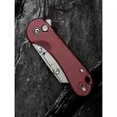 Ніж трапеція складаний кишеньковий Civivi Elementum Utility, (5.8 см) 6Cr13 / Aluminum червоний — Photo 33