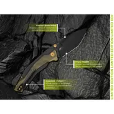 Ніж складаний туристичний Civivi Wellmax (9.1 см) 14C28N / Aluminum чорний/жовтий — Photo 27