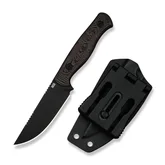 Нож фиксированный туристический Weknife Notchline, (8.7 см) CPM S35VN / Carbon Fiber медный с чехлом — Photo 17