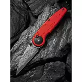 Ніж складаний туристичний Civivi Starflare, (8.4 см) Damascus / Aluminum червоний — Photo 28