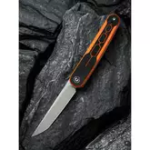 Ніж складаний кишеньковий Civivi KwaiQ , (7.6 см) Nitro-V / G10 чорно-помаранчевий — Photo 28