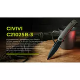 Нож складной туристический Civivi Cetos, (8.8 см) 14C28N / Micarta &amp; Stainless коричневый — Photo 33