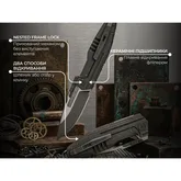 Нож складной туристический Weknife Reveille (9.7 см) Bohler M390 / Titanium оливково-серый — Photo 24