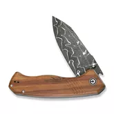 Ніж складаний туристичний Civivi Placoid, (9.3 см) Damascus / Guibourtia Wood — Photo 20
