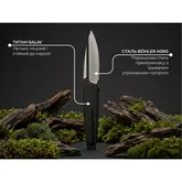 Ніж складаний туристичний Weknife Hull (9.9 см) Bohler M390 / Titanium чорний — Photo 23