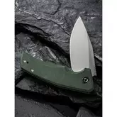 Ніж складаний кишеньковий Civivi Regulatron, (7.6 см) Nitro-V / Micarta темно-зелений — Photo 29