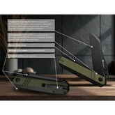 Ніж складаний туристичний Sencut Draxor, (9.4 см) 9Cr18MoV / G10 темно-зелений — Photo 20