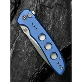 Ніж складаний туристичний Civivi Hyperpulse, (8.9 см) 14C28N / Aluminum синій — Photo 30