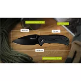 Ніж складаний туристичний Sencut Hyrax, (8.4 см) 9Cr18MoV / G10 чорний — Photo 35