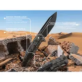 Ніж складаний туристичний Weknife Breach (9.8 см) Bohler M390 / Titanium піксель — Photo 24