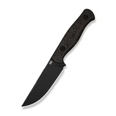 Нож фиксированный туристический Weknife Notchline, (8.7 см) CPM S35VN / Carbon Fiber медный с чехлом — Photo 14