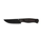 Нож фиксированный туристический Weknife Notchline, (8.7 см) CPM S35VN / Carbon Fiber медный с чехлом — Photo 15