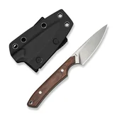 Нож фиксированный карманный Civivi High Grass Field Knife (7,4 см) 14C28N / Wood дерево с чехлом — Photo 16