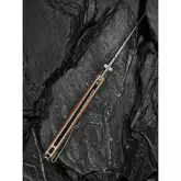 Ніж складаний туристичний Civivi Placoid, (9.3 см) Damascus / Guibourtia Wood — Photo 33