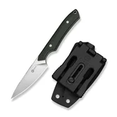 Нож фиксированный карманный Civivi High Grass Field Knife (7,4 см) 14C28N / Micarta зеленый с чехлом — Photo 18