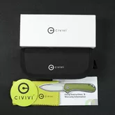 Ніж складаний туристичний Civivi Praxis, (9.5 см) 9Cr18MoV / Carbon Fiber &amp; Resin — Photo 33