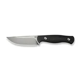 Нож фиксированный туристический Weknife Notchline, (8.7 см) CPM S35VN / Carbon Fiber черный с чехлом — Photo 15