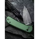 Ніж складаний кишеньковий Civivi Qubit, (7.6 см) Damascus / Aluminum темно-зелений — Photo 29