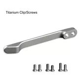 Кліпса кишенькова титанова Civivi T001C з титановими гвинтами — Photo 7