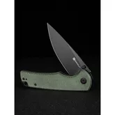 Ніж складаний туристичний Sencut Praktisk, (9.1 см) 9Cr18MoV / Micarta темно-зелений — Photo 27