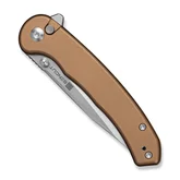 Нож складной туристический Sencut Ingot (8.2 см) D2 / Aluminum коричневый — Photo 12
