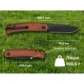 Ніж складаний кишеньковий Sencut Braxx, (7.93 см) D2 / Guibourtia Wood дерево — Photo 19