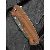 Ніж складаний туристичний Civivi Placoid, (9.3 см) Damascus / Guibourtia Wood — Photo 30