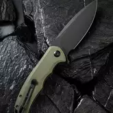 Ніж складаний туристичний Civivi Praxis, (9.5 см) 9Cr18MoV / G10 зелений — Photo 10