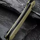 Ніж складаний туристичний Civivi Elementum Pocket, (8.9 см) 14C28N / Micarta оливковий — Photo 15