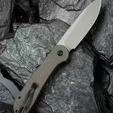 Ніж складаний туристичний Civivi Elementum Pocket, (8.9 см) 14C28N / Micarta сірий — Photo 10