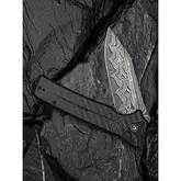 Нож складной туристический Civivi Neurohaptic, (9.5 см) Damascus / Carbon Fiber &amp; G10 — Photo 29