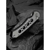 Ніж складаний туристичний Civivi Pragma Prime, (8.9 см) Damascus / Aluminum сірий — Photo 30