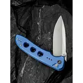 Ніж складаний туристичний Civivi Hyperpulse, (8.9 см) 14C28N / Aluminum синій — Photo 29