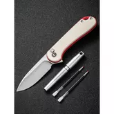 Комплект (нож складной, ручка) Civivi StellarQuill Pen &amp; Button Lock Elementum II Knife Combo Gift Pack C23049 — Photo 12