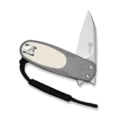Ніж складаний кишеньковий Civivi Purr, (4.65 см) Nitro-V / G10 сірий/айворі — Photo 10