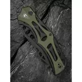 Ніж складаний туристичний Civivi Biophase, (8.9 см) Nitro-V / Aluminum &amp; G10 чорно-зелений — Photo 30