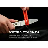 Ніж фіксований тактичний Civivi Varius, (9.5 см) D2 / G10 коричневий — Photo 22