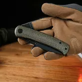 Нож складной туристический Civivi Cetos, (8.8 см) 14C28N / Micarta &amp; Stainless коричневый — Photo 30