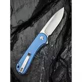 Нож складной карманный Civivi Elementum II, (7.5 см) Nitro-V / Aluminum синий — Photo 29