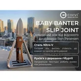 Ніж складаний кишеньковий Civivi Baby Banter Slip Joint (6 см) Nitro-V / Wood натуральний — Photo 29
