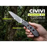 Нож складной туристический Civivi Vision FG, (9 см) Nitro-V / Lexan прозрачный — Photo 21