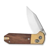 Нож складной карманный Civivi Yonder Clip Point (7.3 см) 14C28N / Wood and Brass натуральный — Photo 14